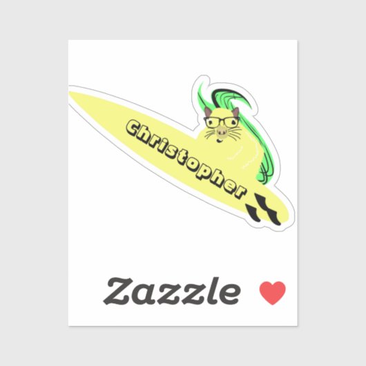 Naughty Eichhörnchen #129 Surfen Aufkleber (Blatt)