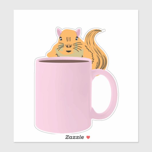 Naughty-Eichhörnchen #135 Aufkleber (Blatt)