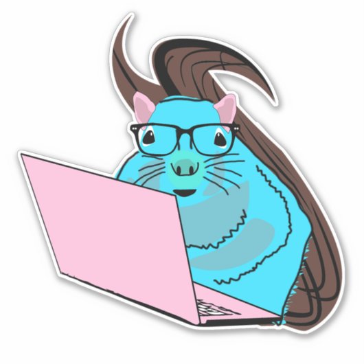 Naughty-Eichhörnchen #138 Aufkleber (Vorderseite)