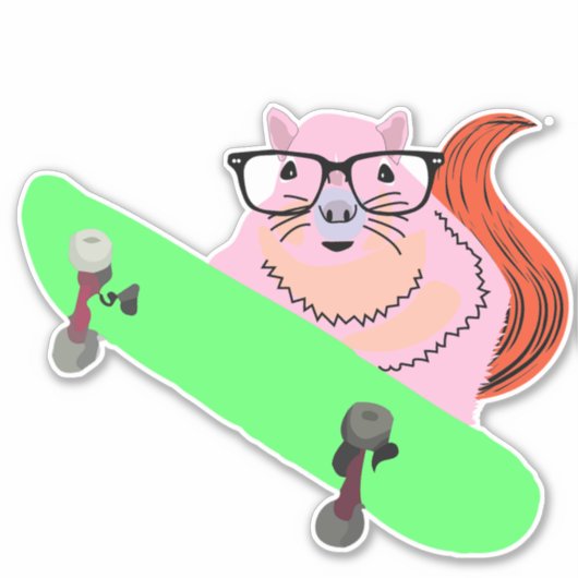 Naughty-Eichhörnchen #149 Aufkleber (Vorderseite)