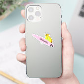 Naughty Eichhörnchen #1546 Surfen Aufkleber (Telefon)