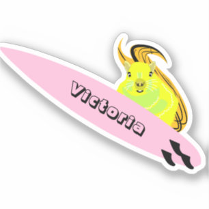 Naughty Eichhörnchen #1546 Surfen Aufkleber