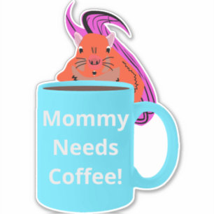 Naughty Eichhörnchen #156 Coffee Cup Aufkleber