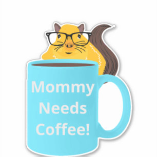 Naughty Eichhörnchen #159 Coffee Cup Aufkleber
