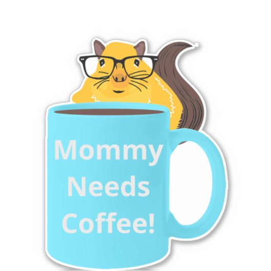 Naughty Eichhörnchen #159 Coffee Cup Aufkleber (Vorderseite)