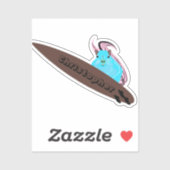 Naughty Eichhörnchen #160 Surfen Aufkleber (Blatt)