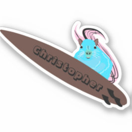 Naughty Eichhörnchen #160 Surfen Aufkleber