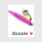 Naughty Eichhörnchen #164 Surfen Aufkleber (Blatt)