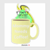 Naughty Eichhörnchen #167 Coffee Cup Aufkleber (Blatt)