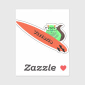 Naughty Eichhörnchen #1688 Surfen Aufkleber (Blatt)