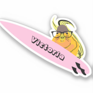 Naughty Eichhörnchen #1731 Surfen Aufkleber