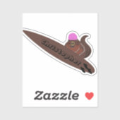 Naughty Eichhörnchen #174 Surfen Aufkleber (Blatt)