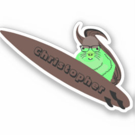 Naughty Eichhörnchen #178 Surfen Aufkleber