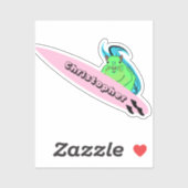 Naughty Eichhörnchen #179 Surfen Aufkleber (Blatt)