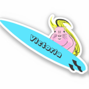 Naughty Eichhörnchen #1902 Surfen Aufkleber