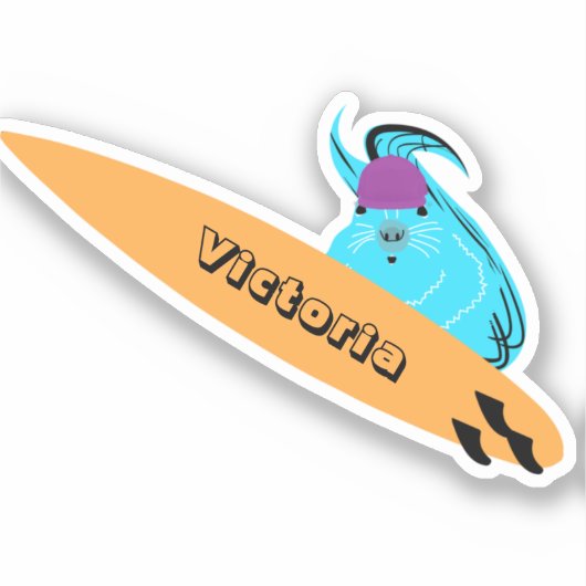 Naughty Eichhörnchen #1959 Surfen Aufkleber (Vorderseite)