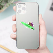 Naughty Eichhörnchen #1981 Surfen Aufkleber (Telefon)