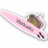 Naughty Eichhörnchen #2010 Surfen Aufkleber (Vorderseite)