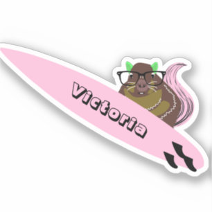 Naughty Eichhörnchen #2010 Surfen Aufkleber