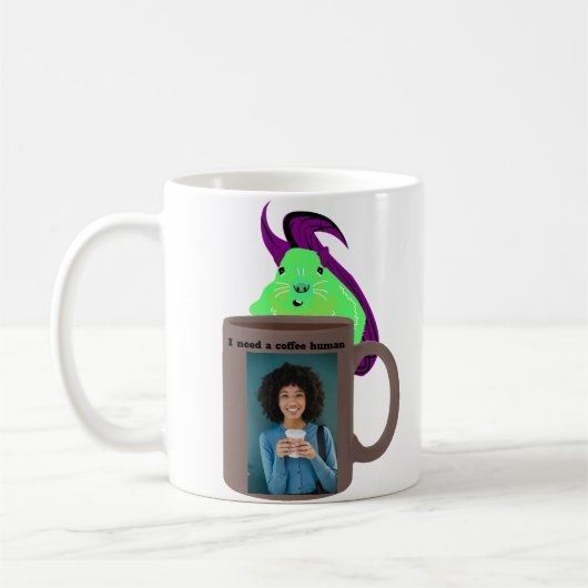 Naughty Eichhörnchen #208 Coffee Human Kaffeetasse (Links)