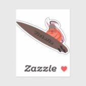 Naughty Eichhörnchen #2110 Surfen Aufkleber (Blatt)