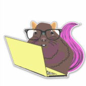 Naughty-Eichhörnchen #214 Aufkleber (Vorderseite)