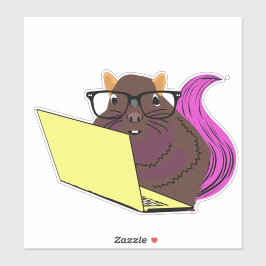 Naughty-Eichhörnchen #214 Aufkleber (Blatt)