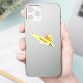 Naughty Eichhörnchen #2176 Surfen Aufkleber (Telefon)