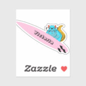 Naughty Eichhörnchen #2196 Surfen Aufkleber (Blatt)