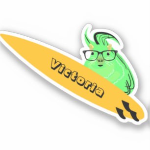 Naughty Eichhörnchen #2325 Surfen Aufkleber