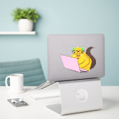 Naughty-Eichhörnchen #239 Aufkleber (Laptop auf Schreibtisch)