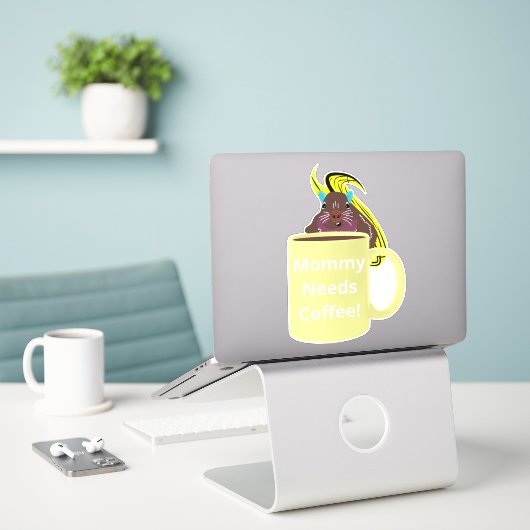 Naughty Eichhörnchen #251 Coffee Cup Aufkleber (Laptop auf Schreibtisch)