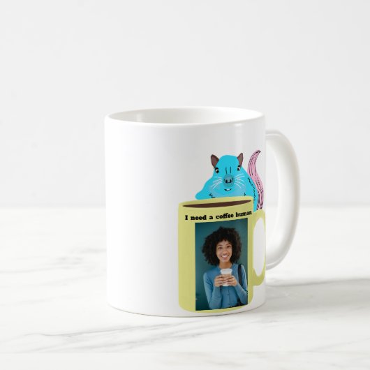 Naughty Eichhörnchen #253 Kaffee human Kaffeetasse (VorderseiteRechts)