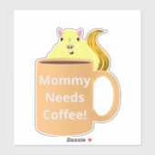 Naughty Eichhörnchen #256 Coffee Cup Aufkleber (Blatt)