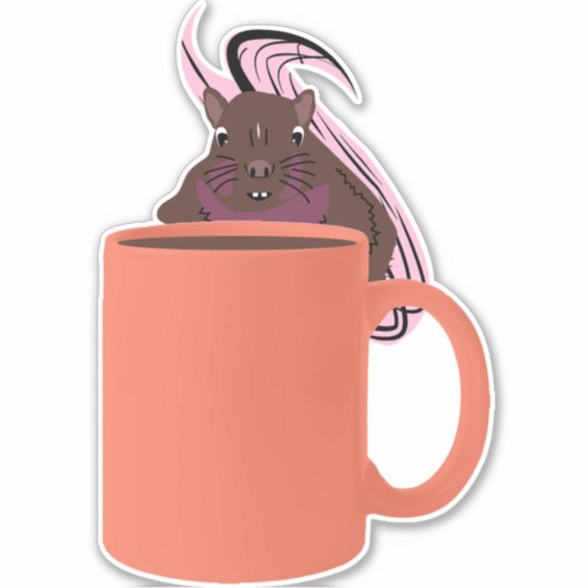 Naughty-Eichhörnchen #259 Aufkleber (Vorderseite)