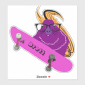 Naughty Eichhörnchen #300 Brett Skateboarding Aufkleber (Blatt)