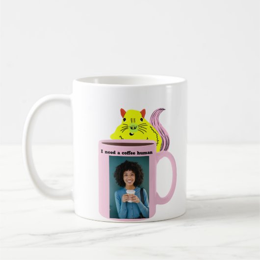 Naughty Eichhörnchen #341 Coffee Human Kaffeetasse (Links)