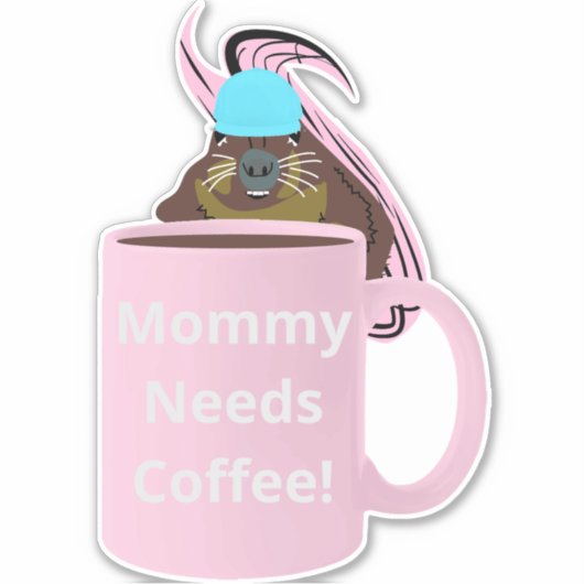 Naughty Eichhörnchen #342 Coffee Cup Aufkleber (Vorderseite)