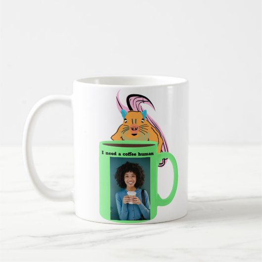 Naughty Eichhörnchen #346 Coffee Human Kaffeetasse (Links)