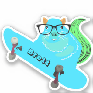 Naughty Eichhörnchen #353 Brett Skateboarding Aufkleber