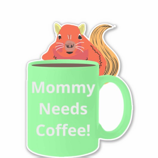 Naughty Eichhörnchen #356 Coffee Cup Aufkleber (Vorderseite)