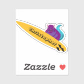 Naughty Eichhörnchen #358 Surfen Aufkleber (Blatt)