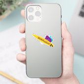 Naughty Eichhörnchen #358 Surfen Aufkleber (Telefon)