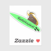 Naughty Eichhörnchen #364 Surfen Aufkleber (Blatt)