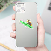 Naughty Eichhörnchen #364 Surfen Aufkleber (Telefon)