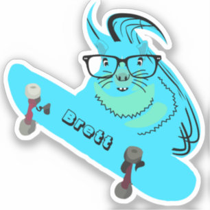 Naughty Eichhörnchen #389 Brett Skateboarding Aufkleber