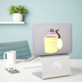 Naughty Eichhörnchen #398 Coffee Cup Aufkleber (Laptop auf Schreibtisch)