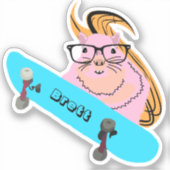 Naughty Eichhörnchen #400 Brett Skateboarding Aufkleber (Vorderseite)