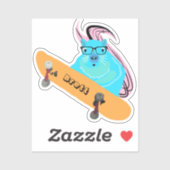 Naughty Eichhörnchen #404 Brett Skateboarding Aufkleber (Blatt)