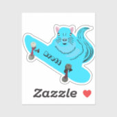 Naughty Eichhörnchen #405 Brett Skateboarding Aufkleber (Blatt)